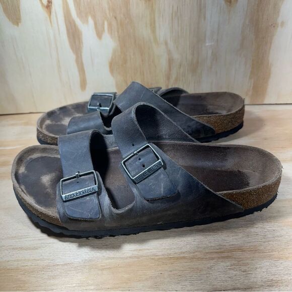 Birkenstock Arizona Dark Brown Slide Sandals Women’s Size 11 - Picture 1 of 8